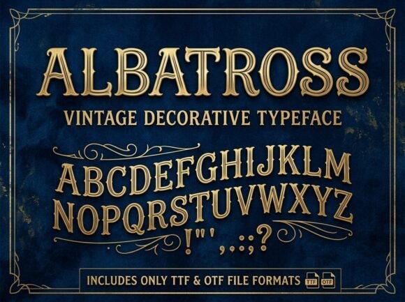 Albatross: A Vintage Typeface for Timeless Branding