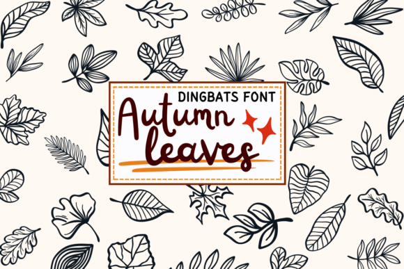Autumn Leaves: A Sketch-Style Dingbats Font for Creative Design