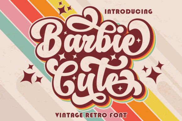 Barbie Cute: Retro Charm for Modern Design