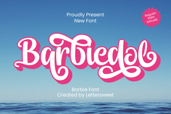 Barbiedol: A Script Font for Dynamic Visual Storytelling