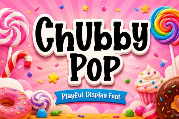 Chubby Pop: A Playful Typeface for Vibrant Designs
