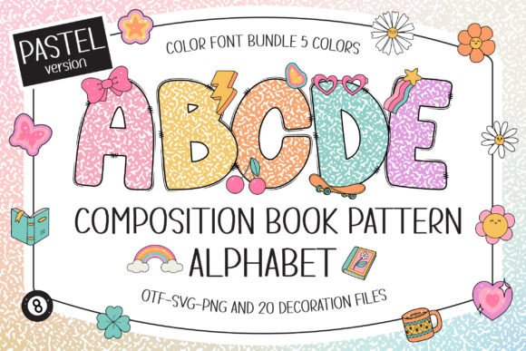 Composition Book Pattern Pastel: A Fresh Take on a Classic