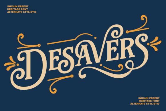 Desavers: The Heritage-Inspired Typeface for Modern Branding