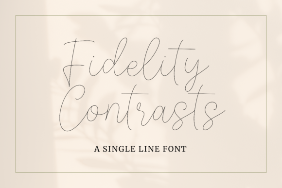 Fidelity Contrasts: A Typeface for Modern Elegance