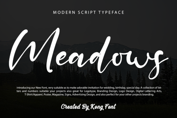 Meadows: A Modern Handwritten Script for Creative Designers