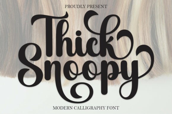Thick Snoopy: Elevating Design with Elegant Script