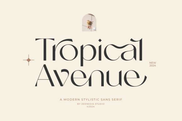 Tropical Avenue: A Chic Sans Serif for Modern Design