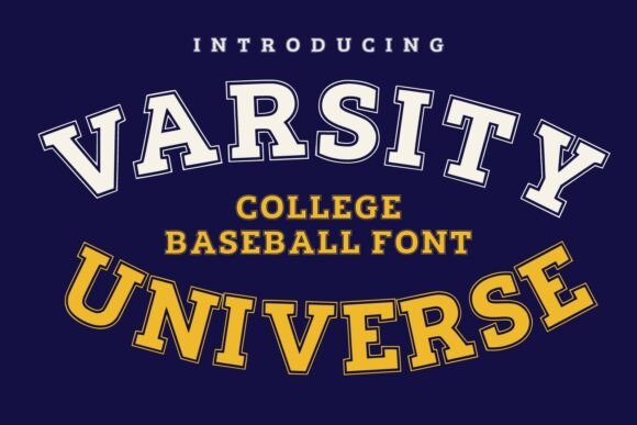 Varsity Universe: The Bold College Baseball Font