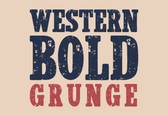 Western Bold Grunge: A Vintage Font for Modern Branding